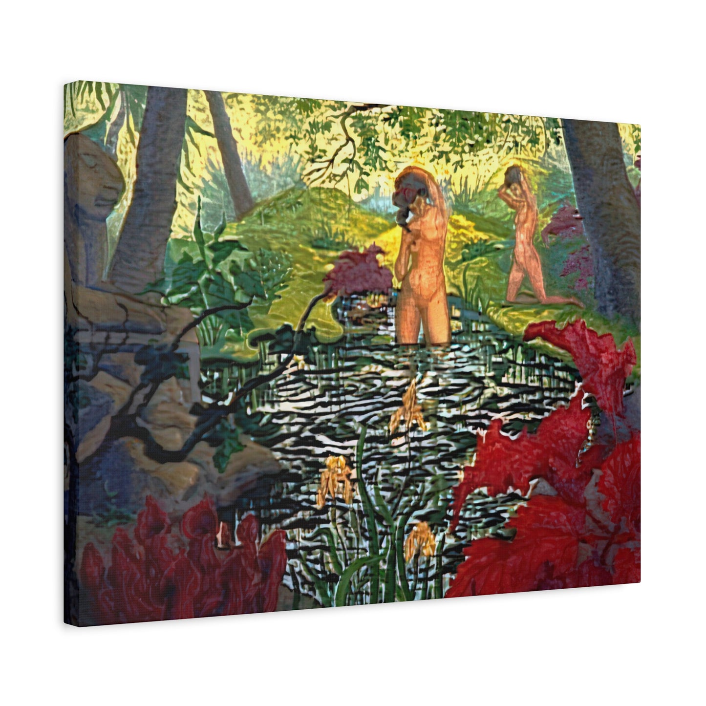 Ranson, Paul - The Lotus Bather (1906) - Canvas Block, unframed