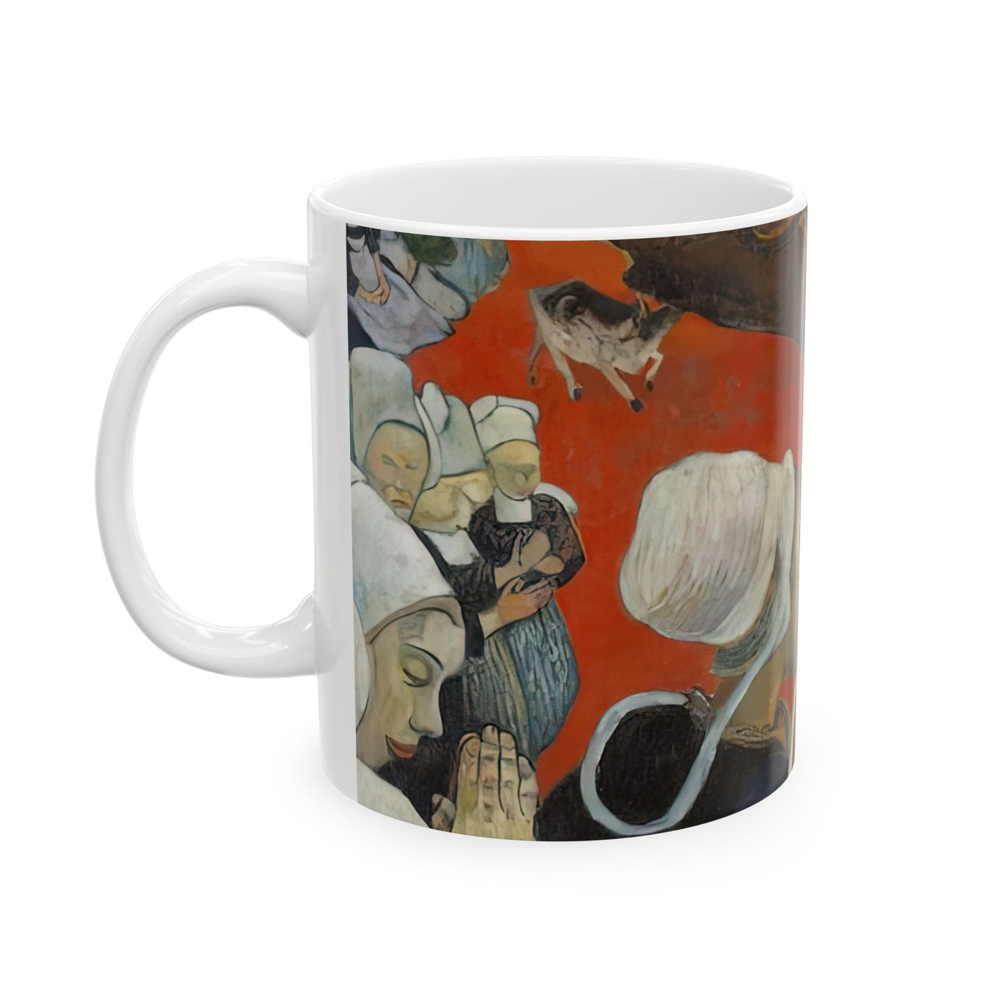 Gauguin, Paul - Vision of the Sermon (Jacob Wrestling with the Angel) (1888) - Ceramic Mug