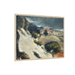 Cézanne, Paul - L’Estaque, Melting Snow (1870) - Matte Canvas, Framed