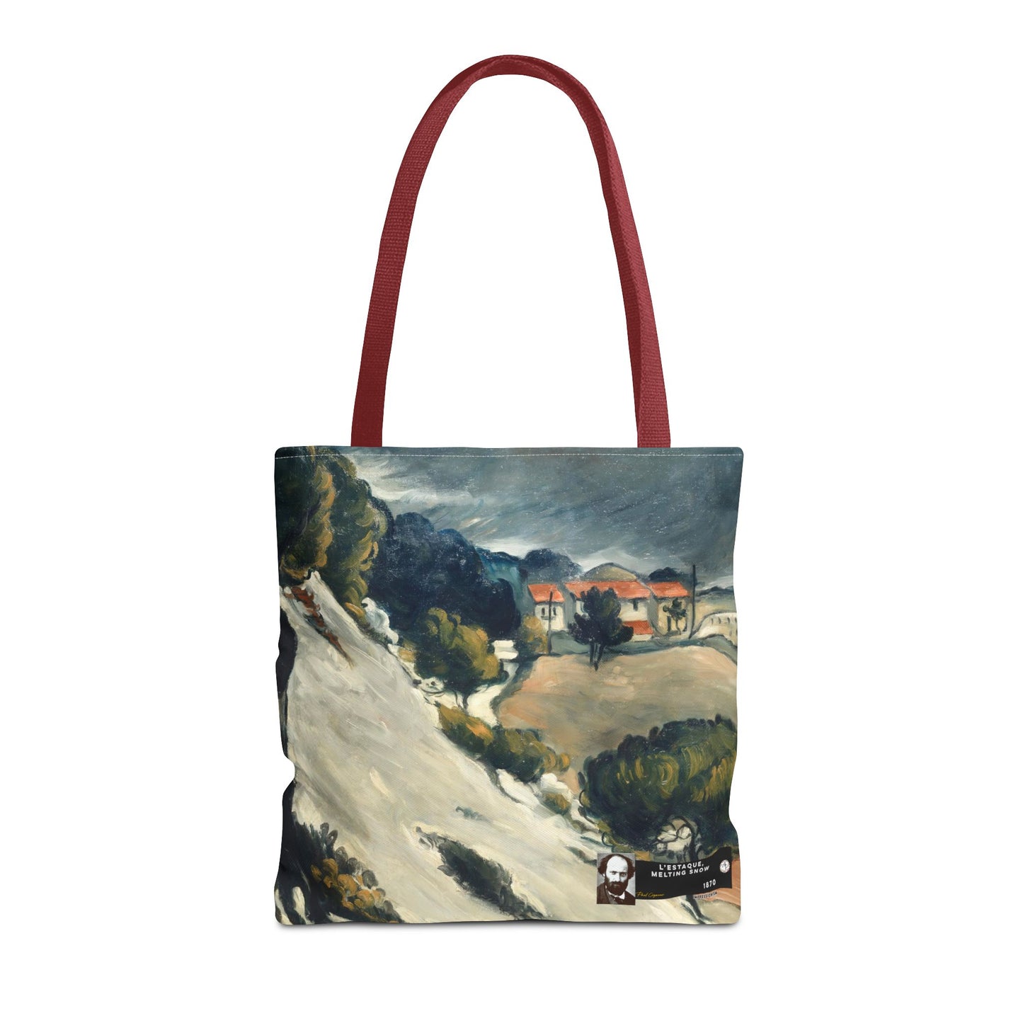 Cézanne, Paul - L’Estaque, Melting Snow (1870) - Tote Bag
