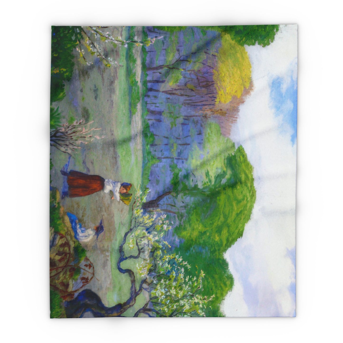 Ranson, Paul - Picking Flowers (1890) - Arctic Fleece Blanket