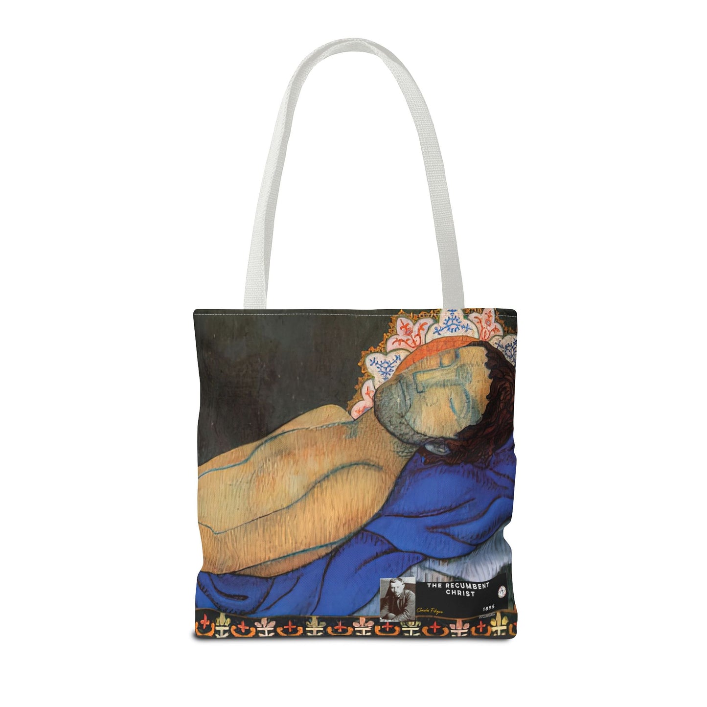 Filiger, Charles - The Recumbent Christ (1895) - Tote Bag