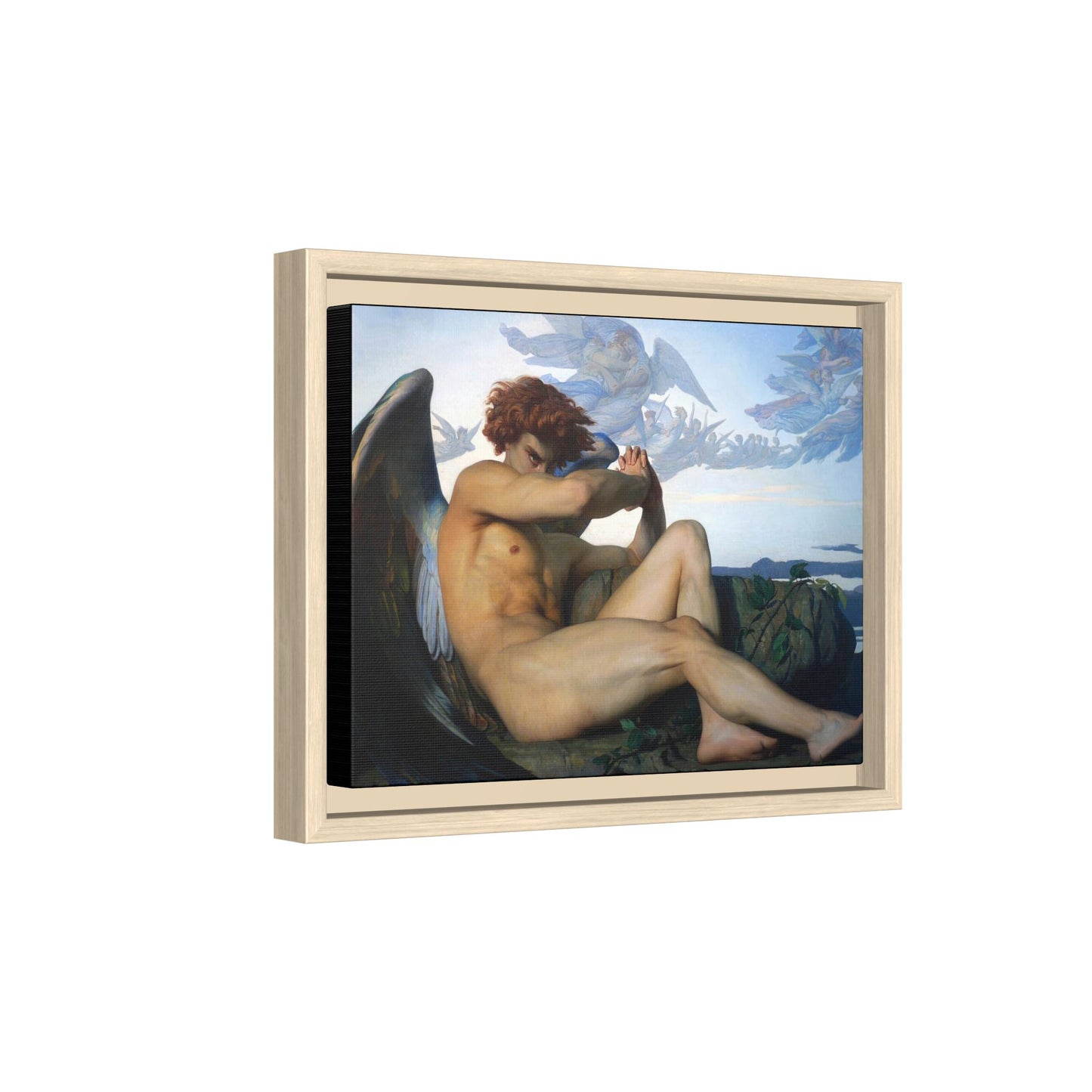 Cabanel, Alexandre - The Fallen Angel (1847) - Matte Canvas, Framed