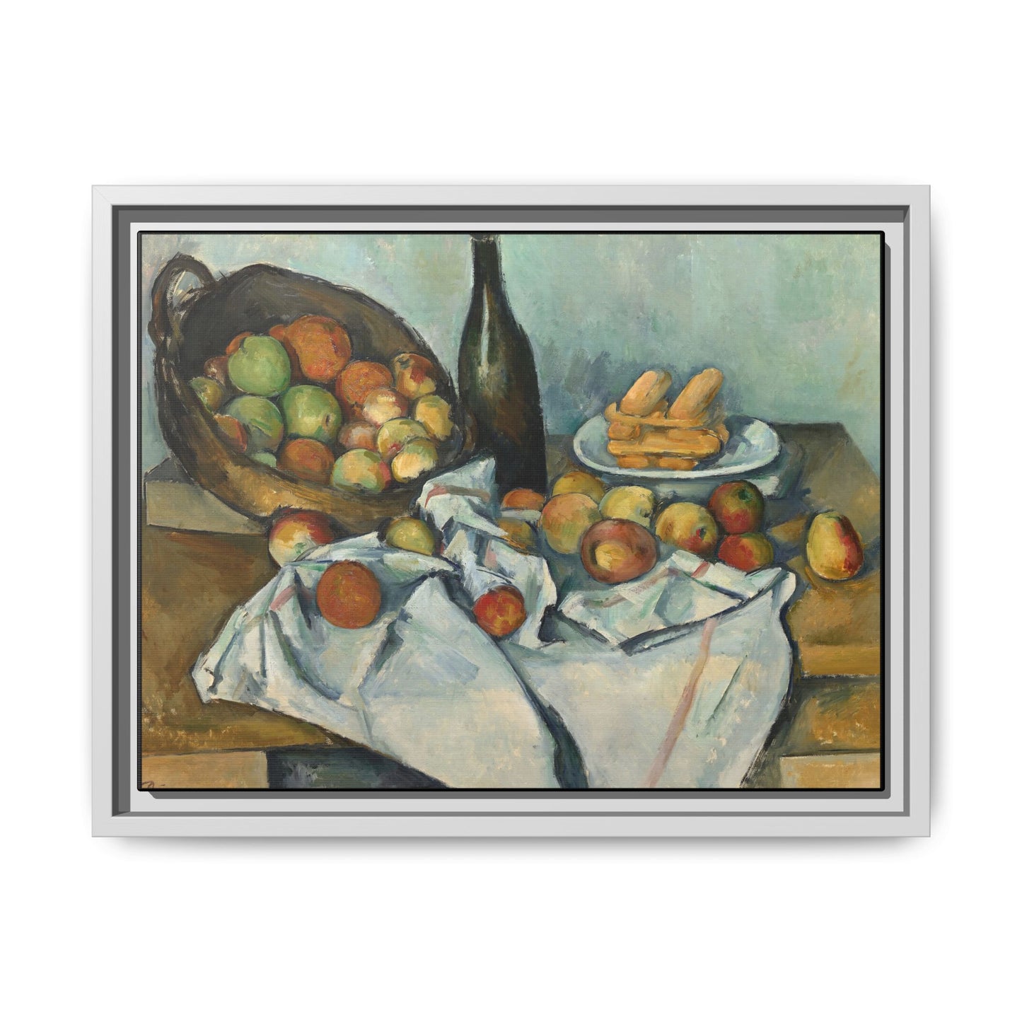 Cézanne, Paul - Basket of Apples (1893) - Matte Canvas, Framed