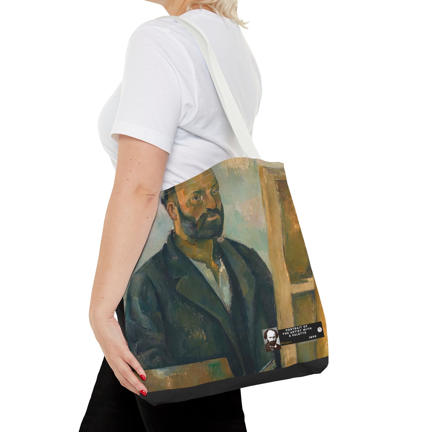 Cézanne, Paul - Portrait of the Artist with a Palette (1890) - Tote Bag