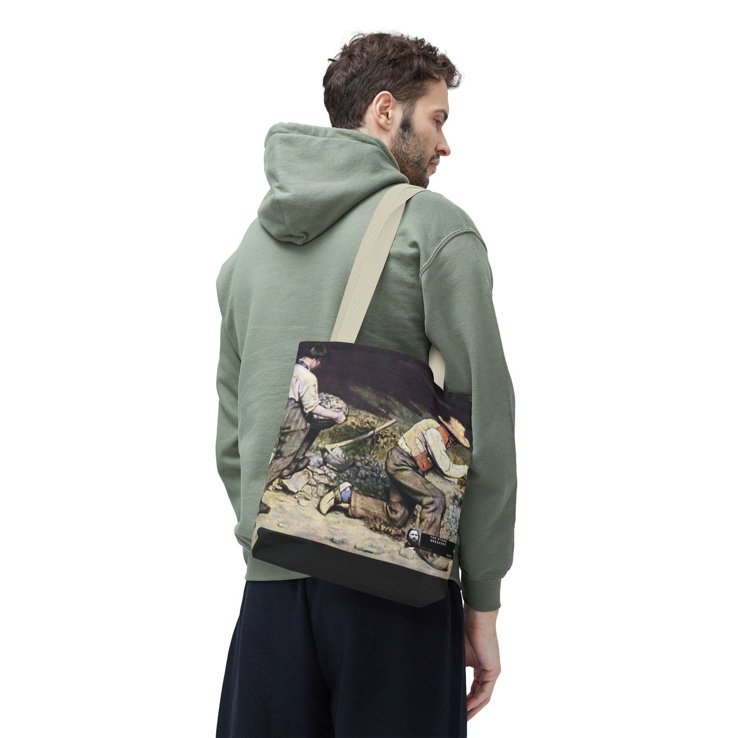 Courbet, Gustave - The Stone Breakers (1850) - Tote Bag
