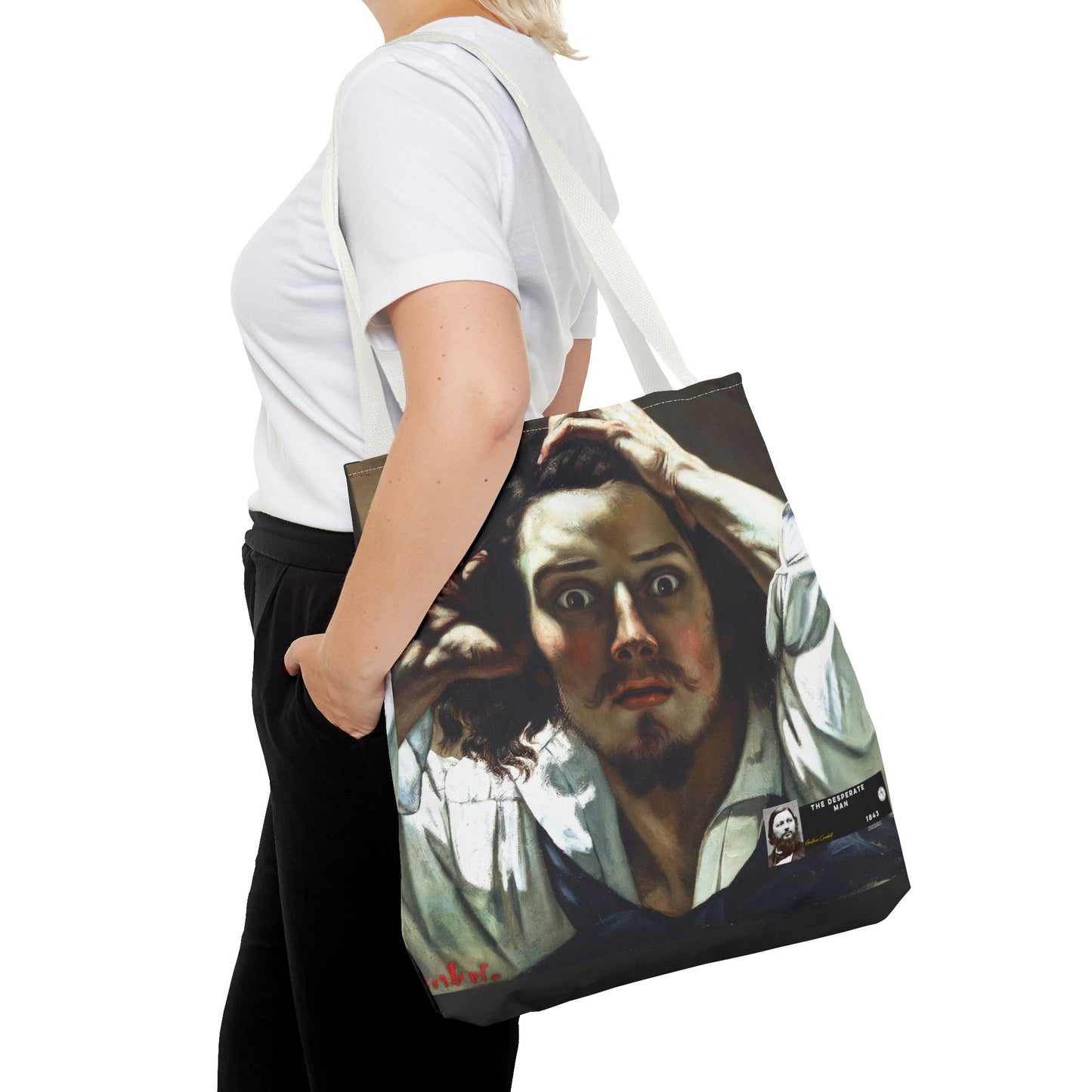 Courbet, Gustave - The Desperate Man (1843) - Tote Bag