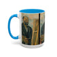 Cézanne, Paul - Portrait of the Artist with a Palette (1890) - Colorful Accent Mugs