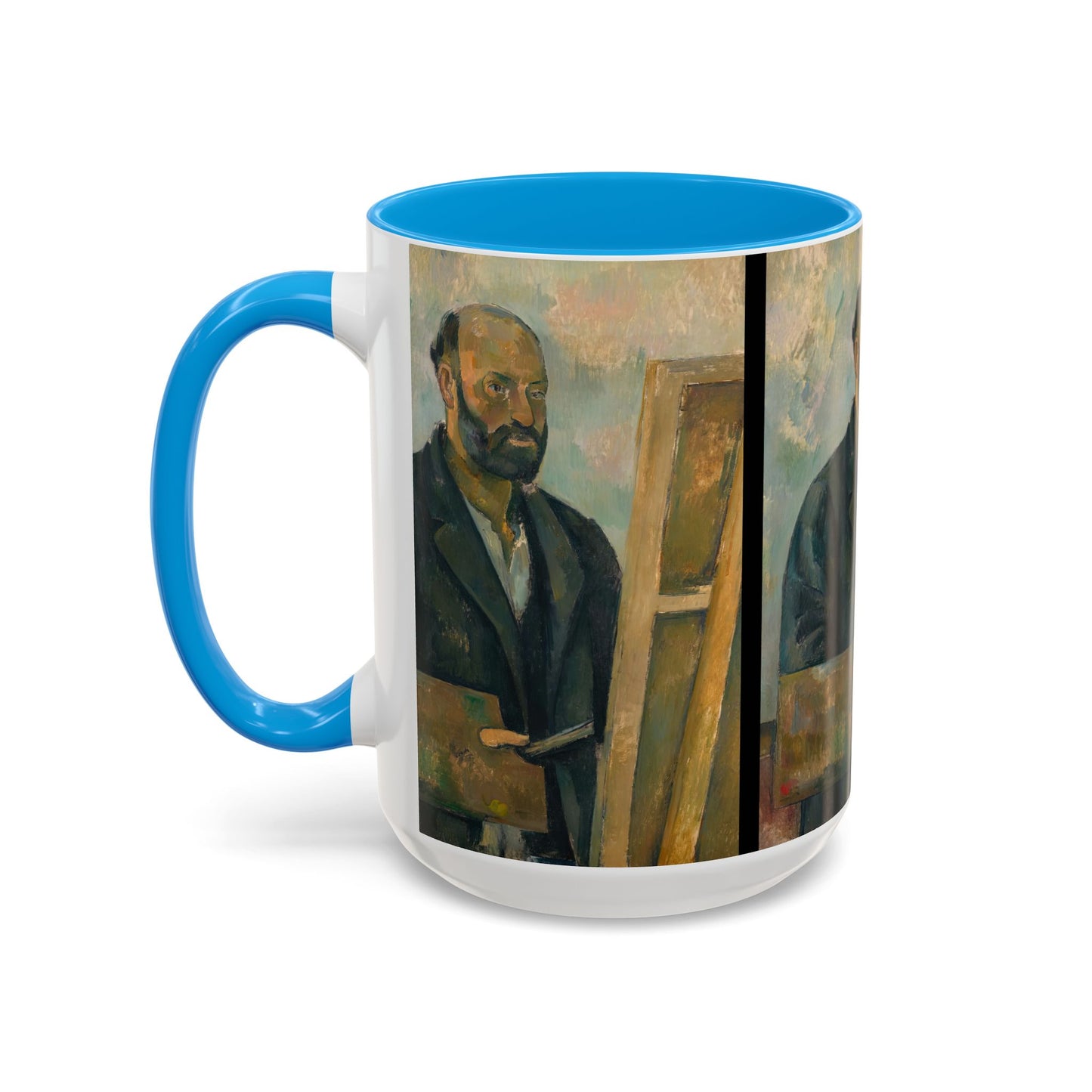 Cézanne, Paul - Portrait of the Artist with a Palette (1890) - Colorful Accent Mugs
