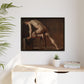 Courbet, Gustave - Study of a Nude Man (1840) - Matte Canvas, Framed