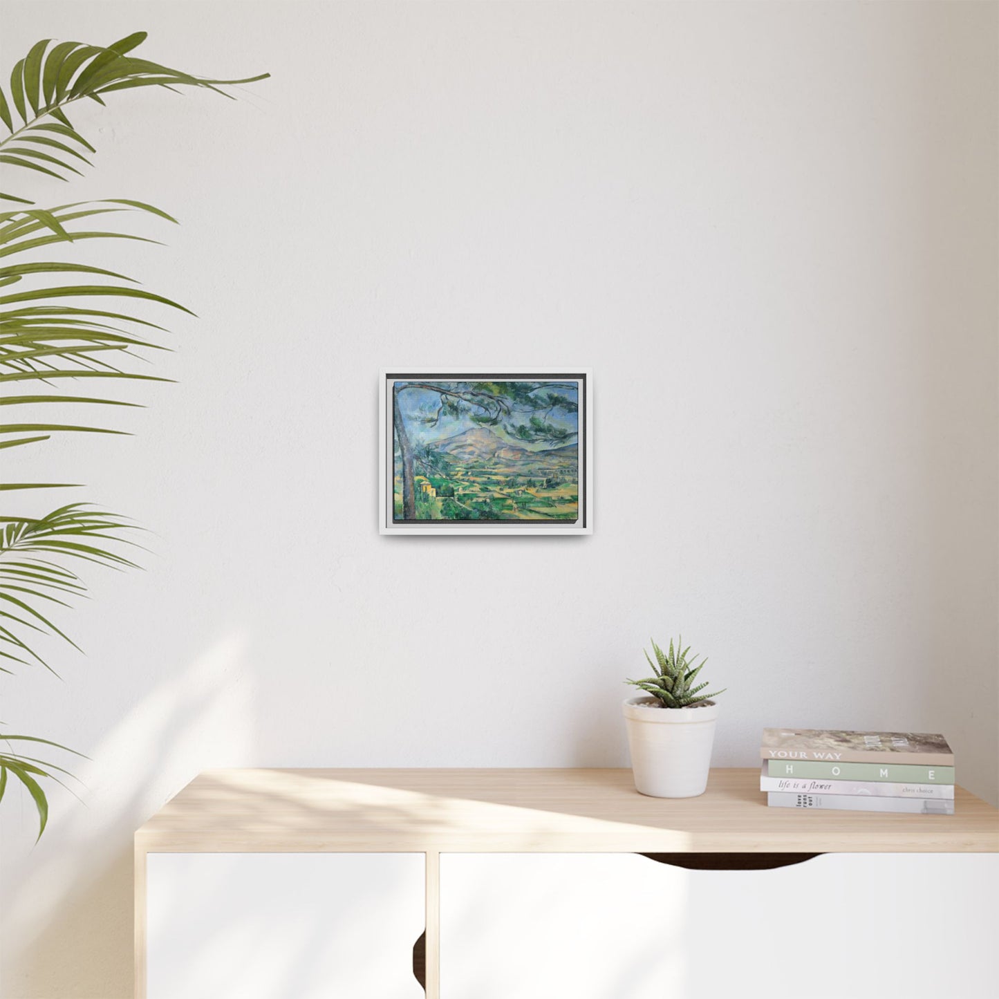 Cézanne, Paul - Mont Sainte-Victoire with Large Pine (1887) - Matte Canvas, Framed