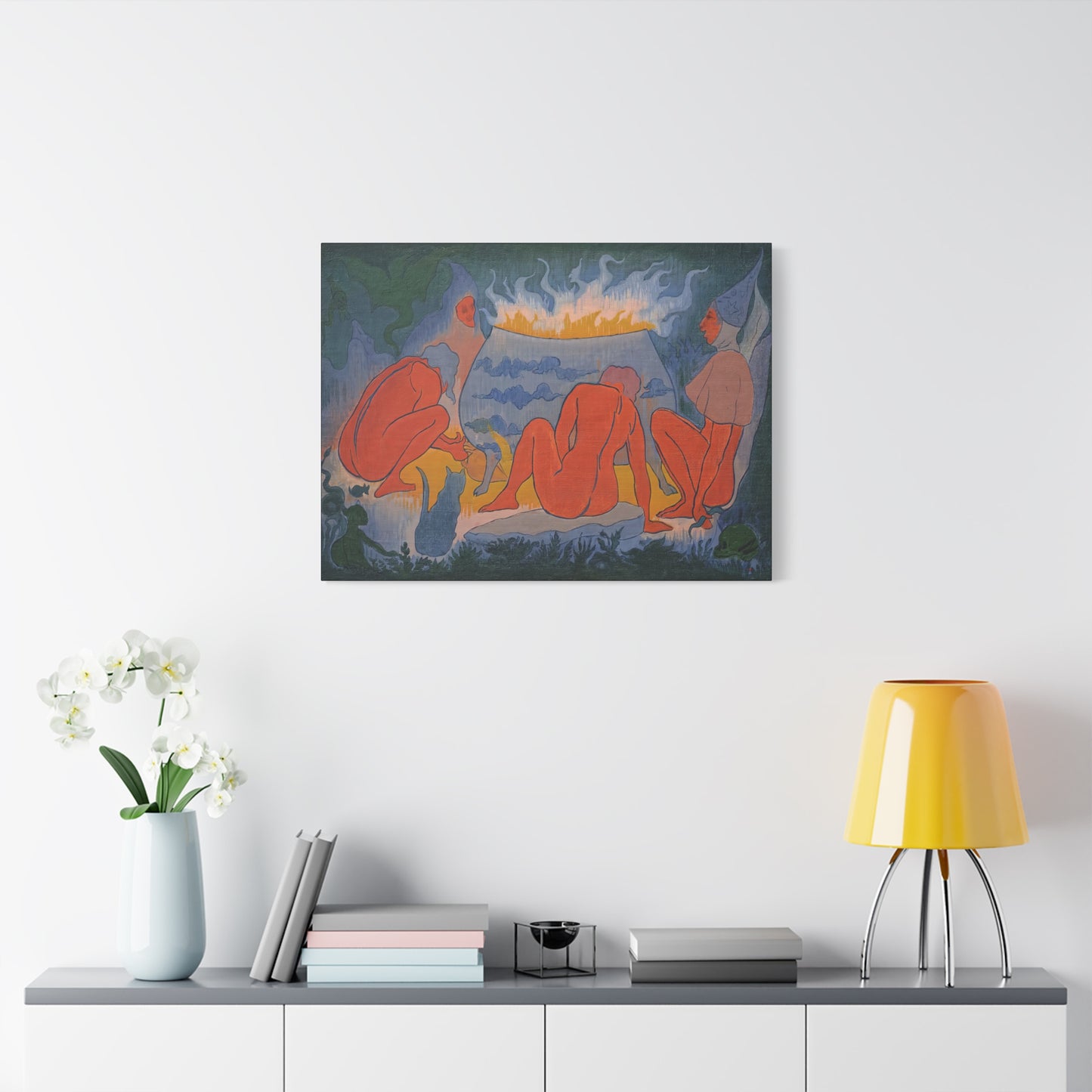 Ranson, Paul - Witches Around the Fire (1891) - Canvas Block, unframed