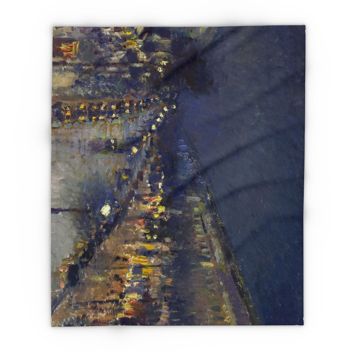 Pissarro, Camille - The Boulevard Montmartre At Night (1897) - Arctic Fleece Blanket