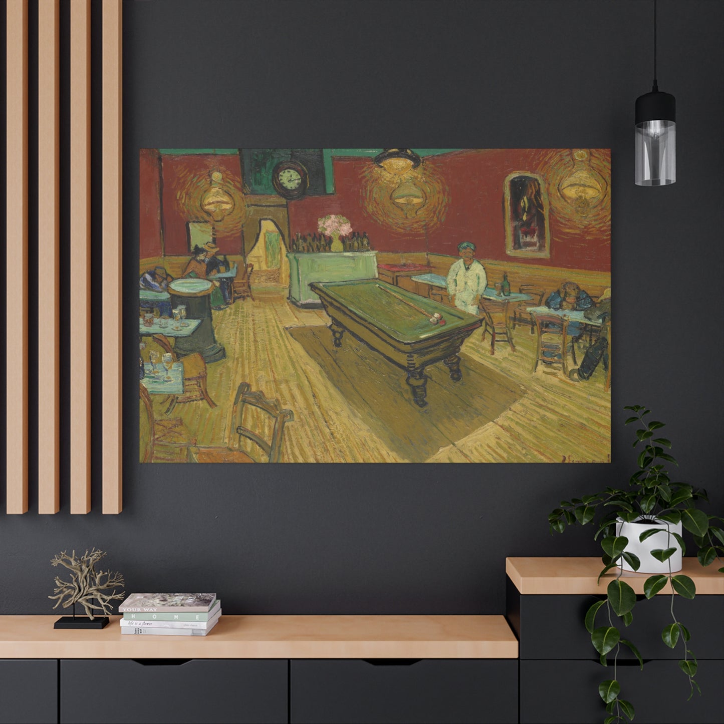 Van Gogh, Vincent - The Night Cafe (1888) - Canvas Block, unframed