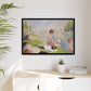 Seurat, Georges - Bathers at Asnières (1884) - Matte Canvas, Framed