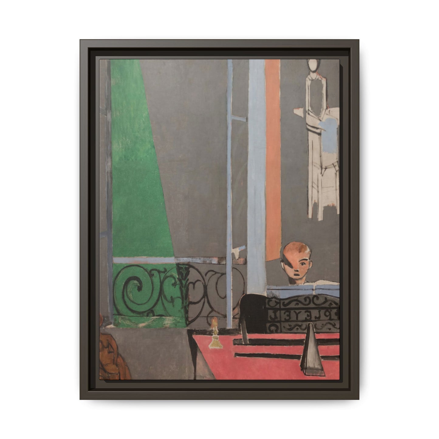Matisse, Henri - Piano Lesson (1916) - Matte Canvas, Framed