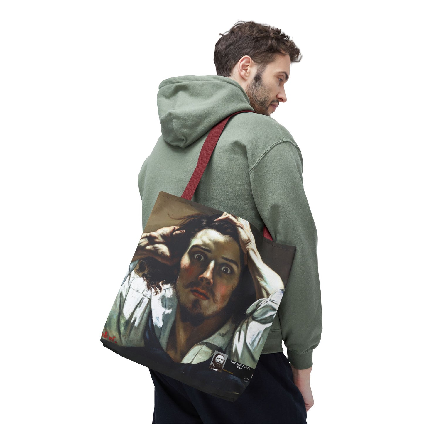 Courbet, Gustave - The Desperate Man (1843) - Tote Bag
