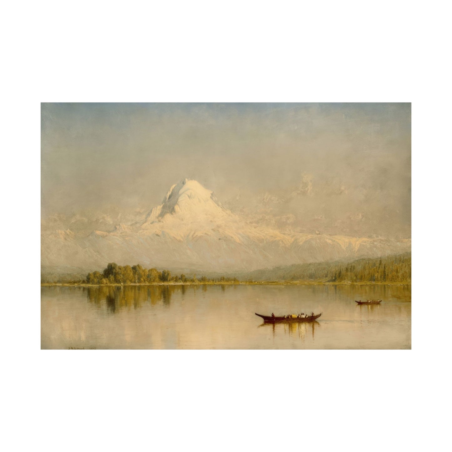 Gifford, Sanford Robinson - Mount Rainier  (1875) - Satin Posters