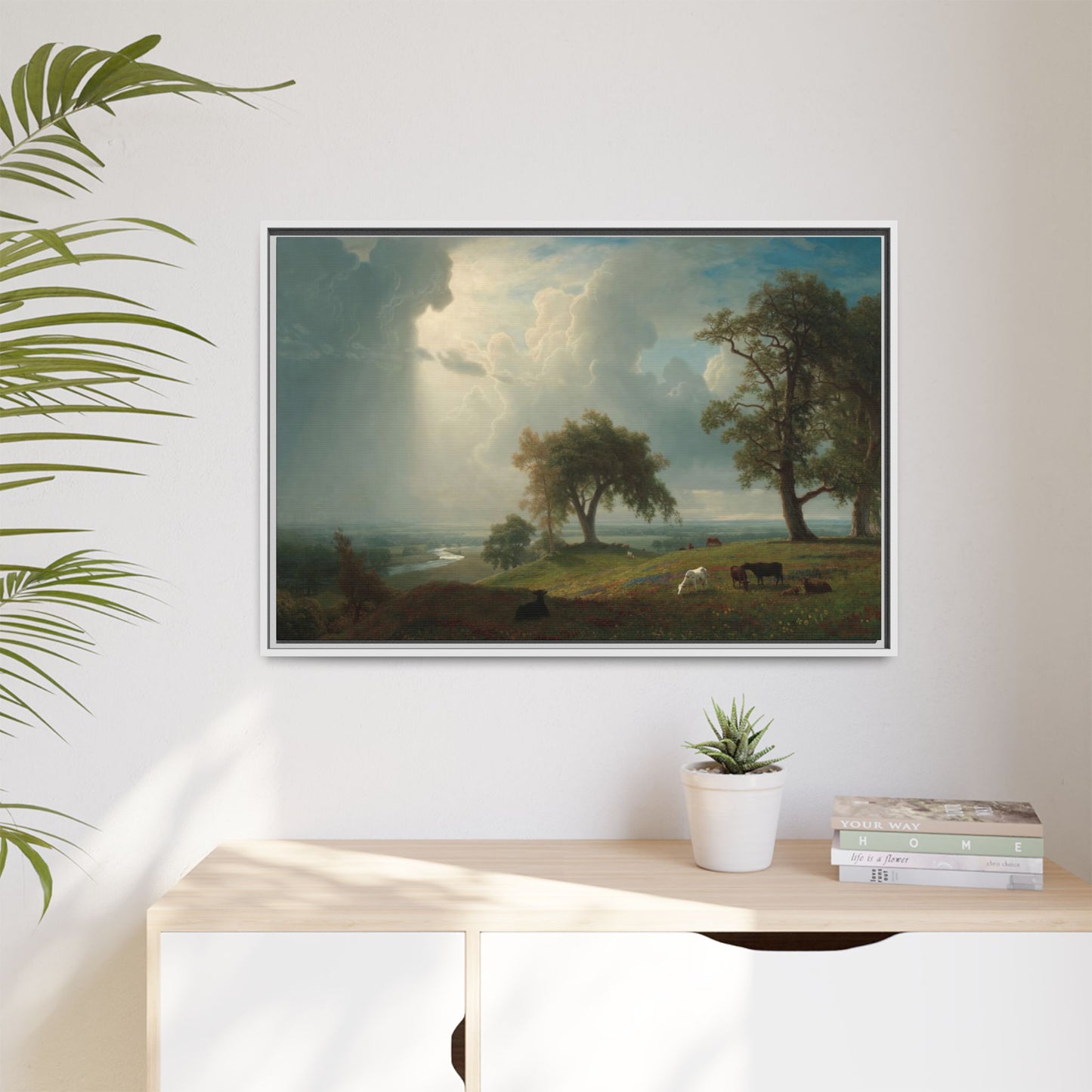 Bierstadt, Albert - California Spring (1875) - Matte Canvas, Framed