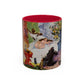 Cézanne, Paul - A Modern Olympia (1874) - Colorful Accent Mugs
