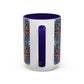 Pacio, Adam - Emerald Arrows Mandala - Colorful Accent Mugs