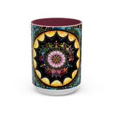 Obsidian Grandmothers Mandala - Colorful Accent Mugs