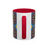 Emerald Arrows Mandala - Colorful Accent Mugs