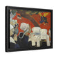 Gauguin, Paul - Vision of the Sermon (Jacob Wrestling with the Angel) (1888) - Matte Canvas, Framed