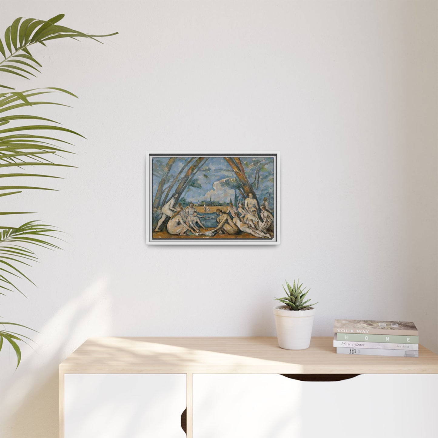 Cézanne, Paul - The Large Bathers (1906) - Matte Canvas, Framed