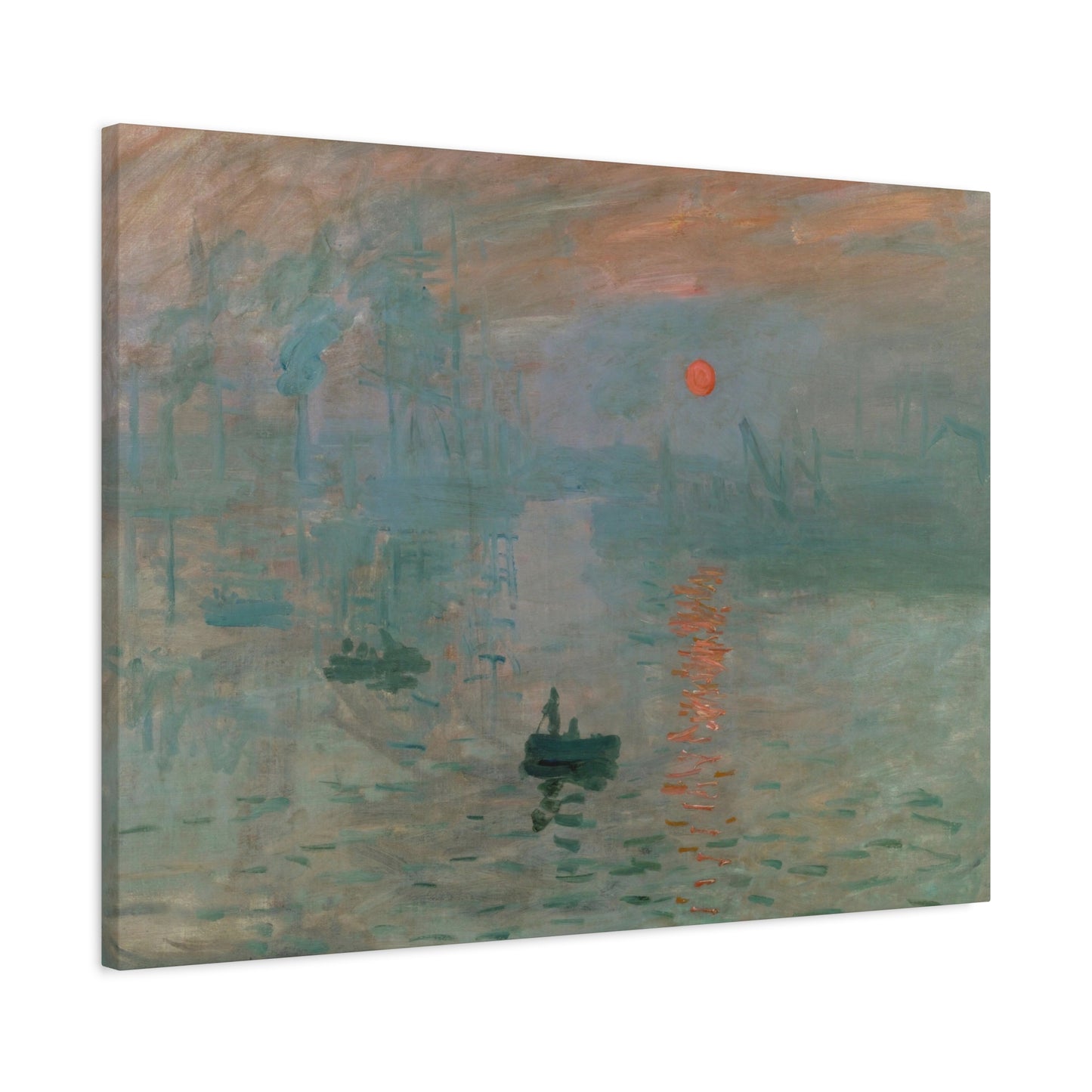 Monet, Claude - Impression, Sunrise (1872) - Canvas Block, unframed