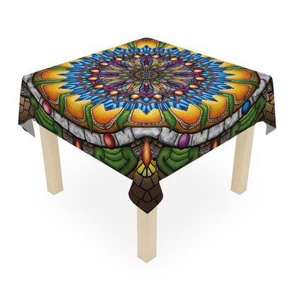 Emerald Arrows Mandala - Tablecloth