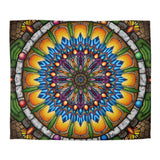 Emerald Arrows Mandala - Microfiber Duvet Cover