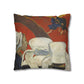Gauguin, Paul - Vision of the Sermon (Jacob Wrestling with the Angel) (1888) - Suede Square Pillowcase