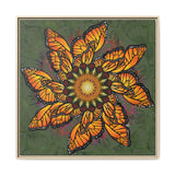 Monarch Butterfly Mandala - Framed Canvas
