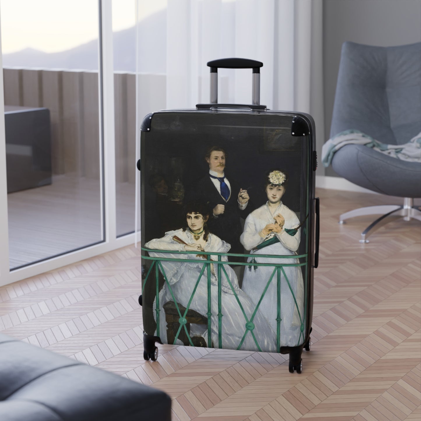 Manet, Édouard - The Balcony (1868) - Suitcase