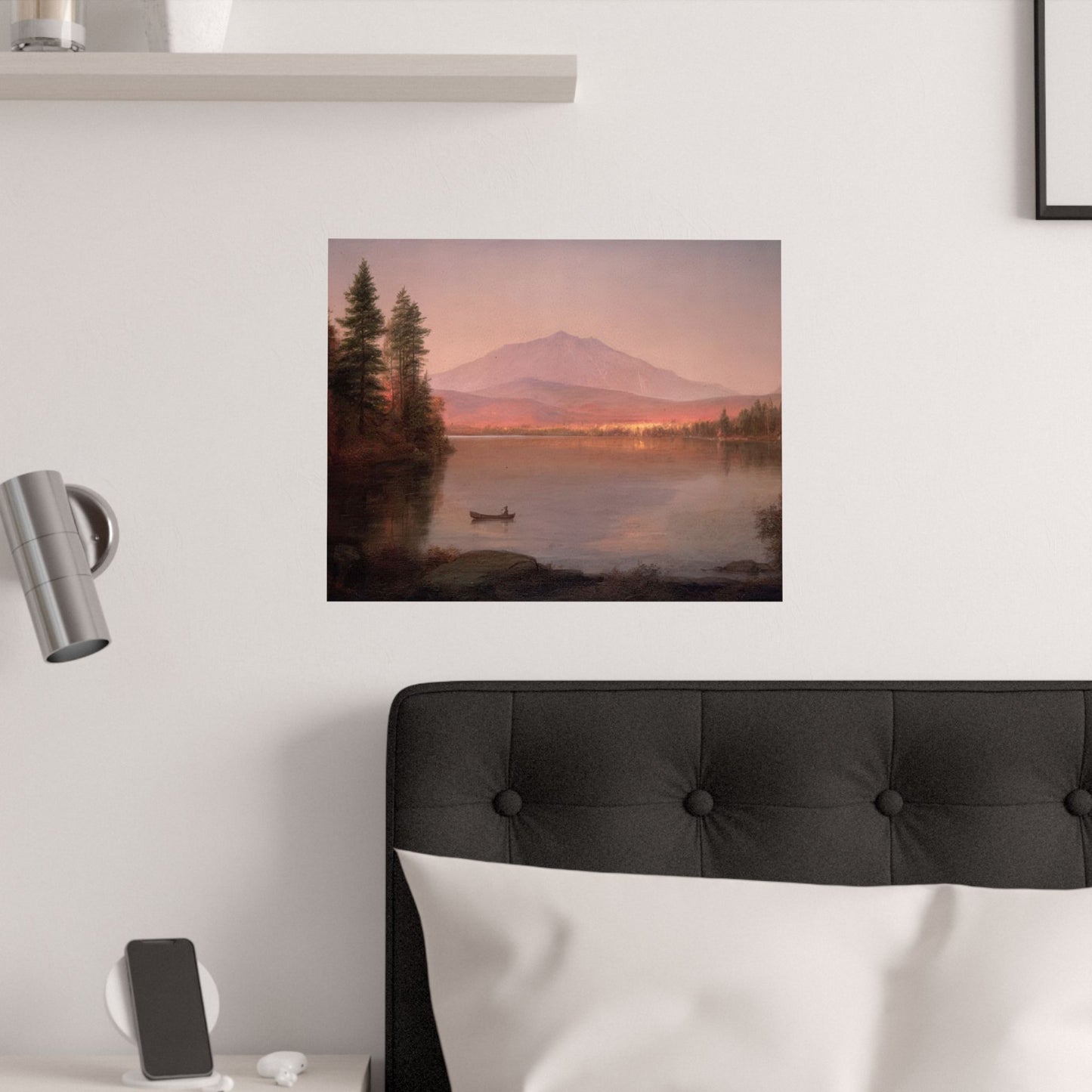 Church, Frederic Edwin - Mount Katahdin from Millinocket Camp (1891) - Satin Posters