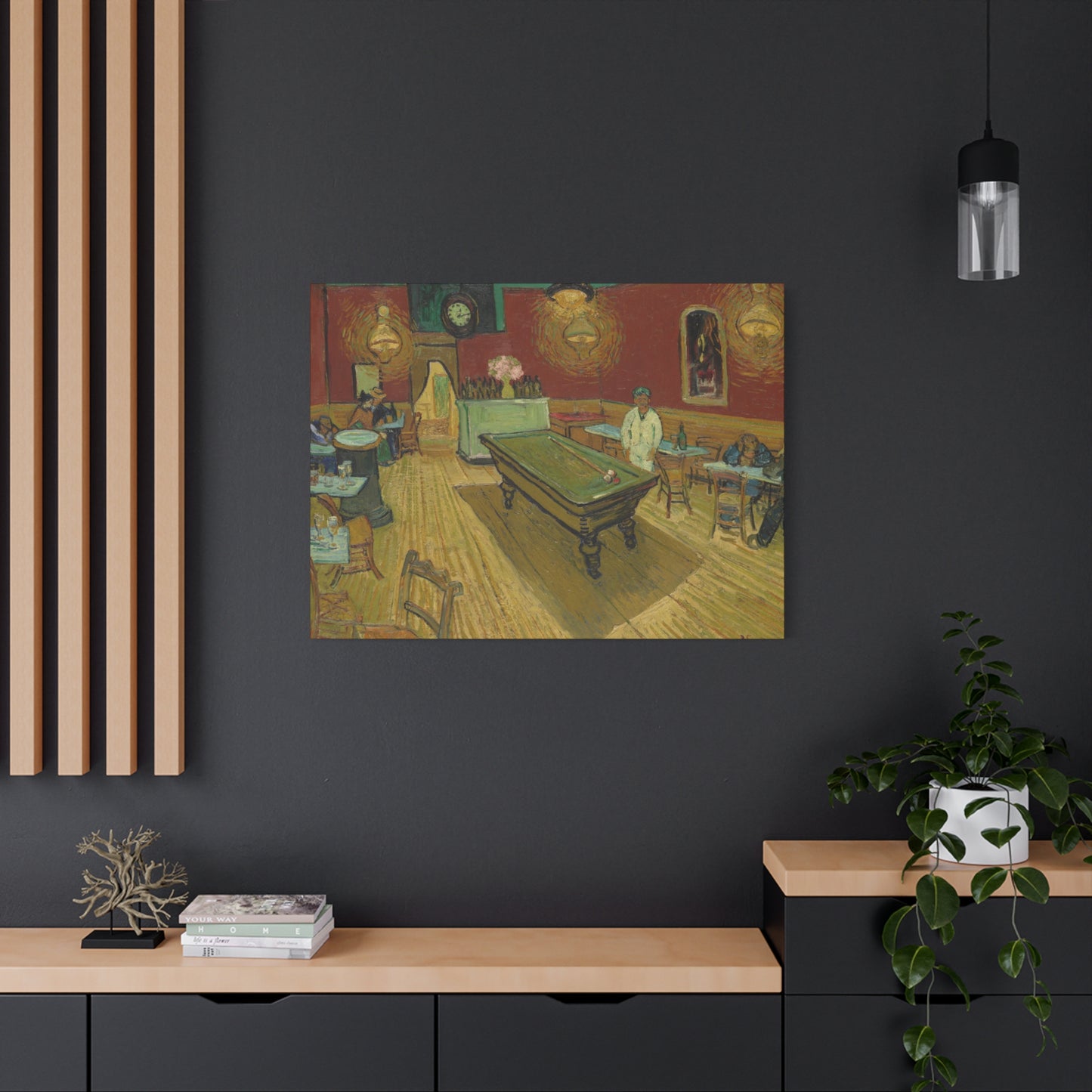 Van Gogh, Vincent - The Night Cafe (1888) - Canvas Block, unframed