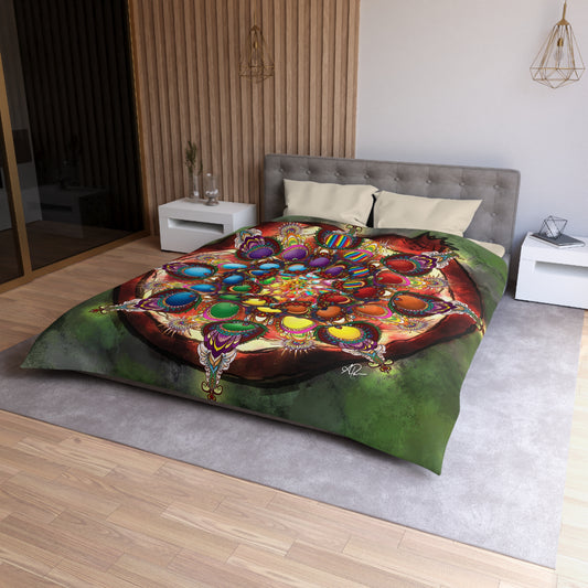 Seeds of Pride Mandala - Microfiber Duvet Cover