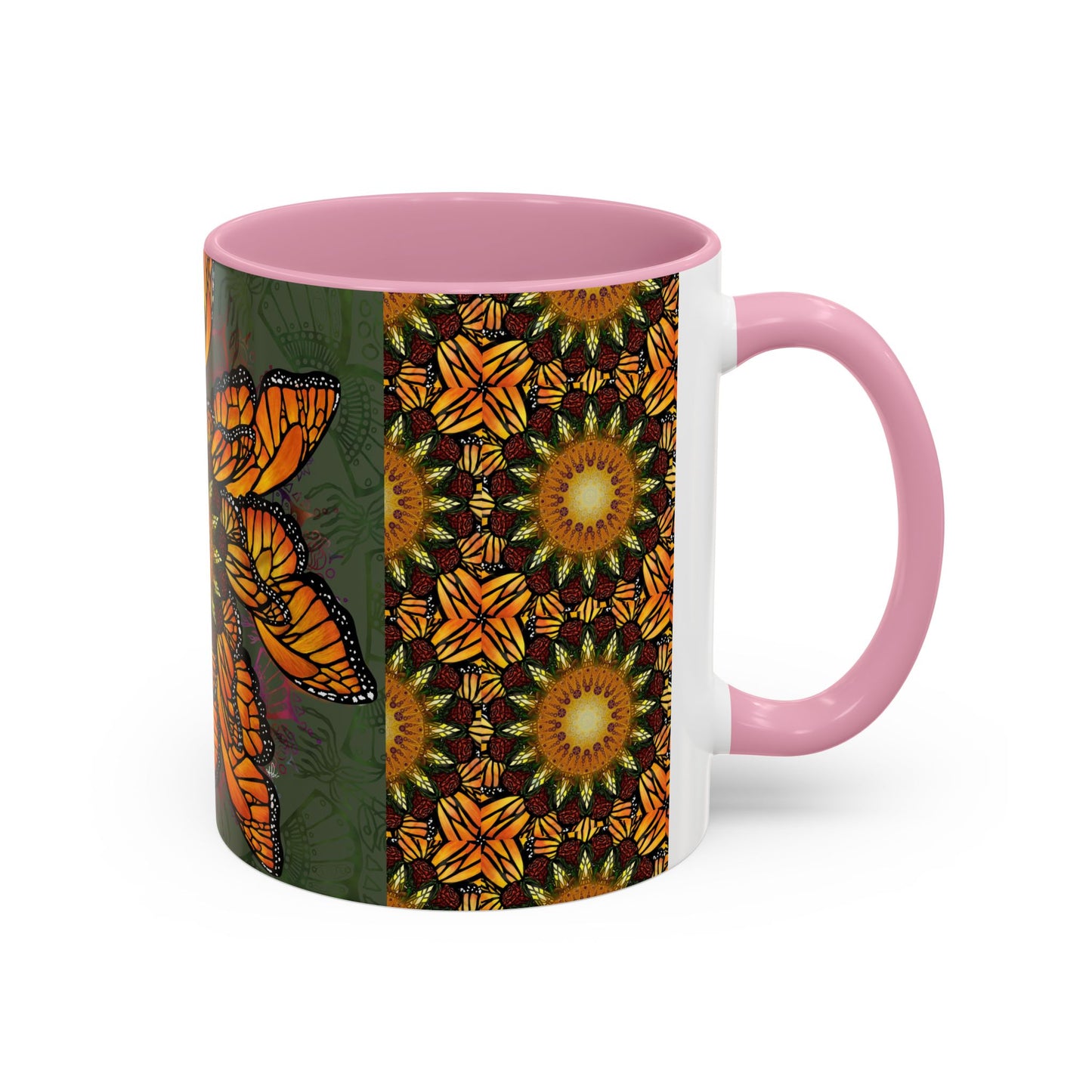 Pacio, Adam - Monarch Butterfly Mandala - Colorful Accent Mugs