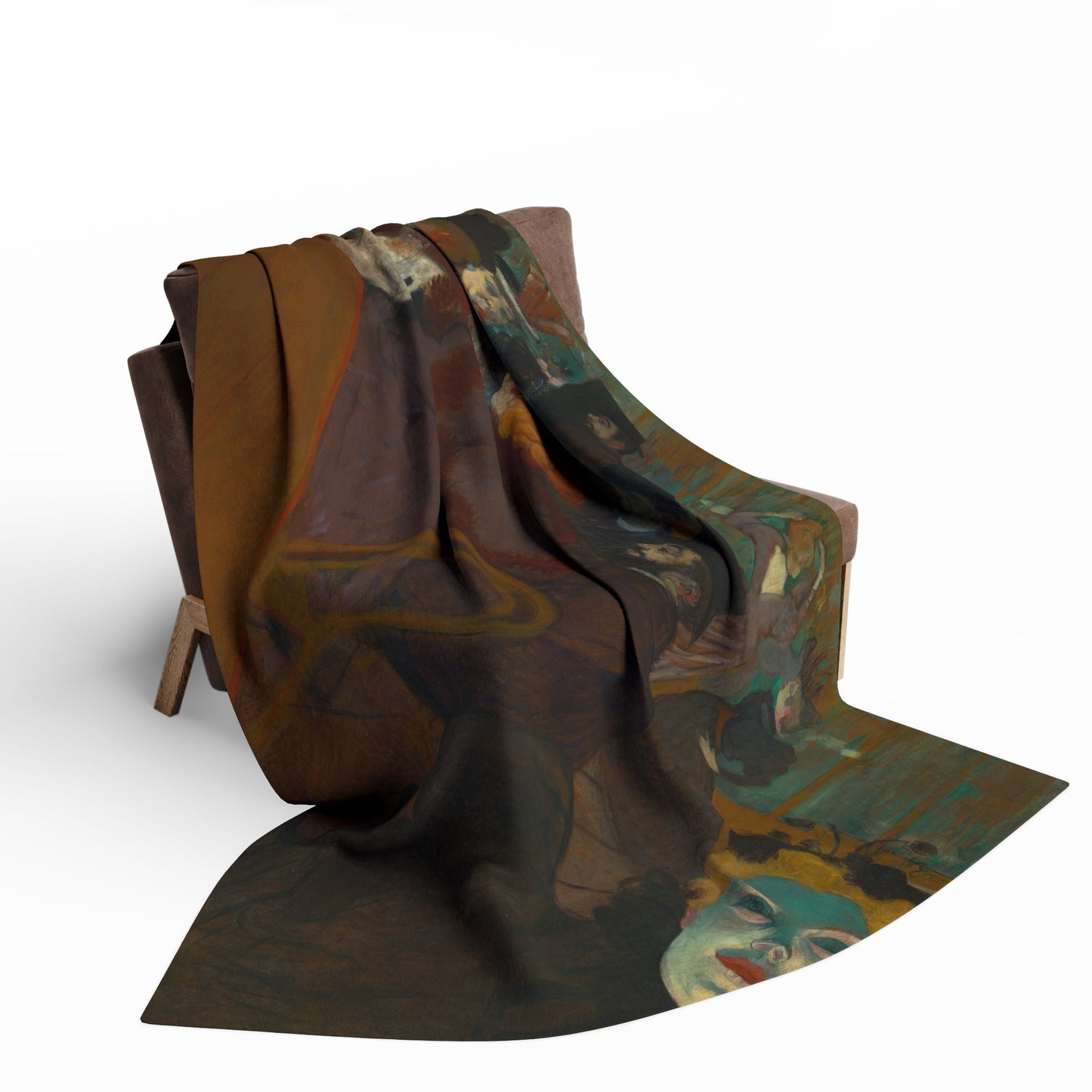 Toulouse-Lautrec, Henri - At the Moulin Rouge (1892) - Arctic Fleece Blanket