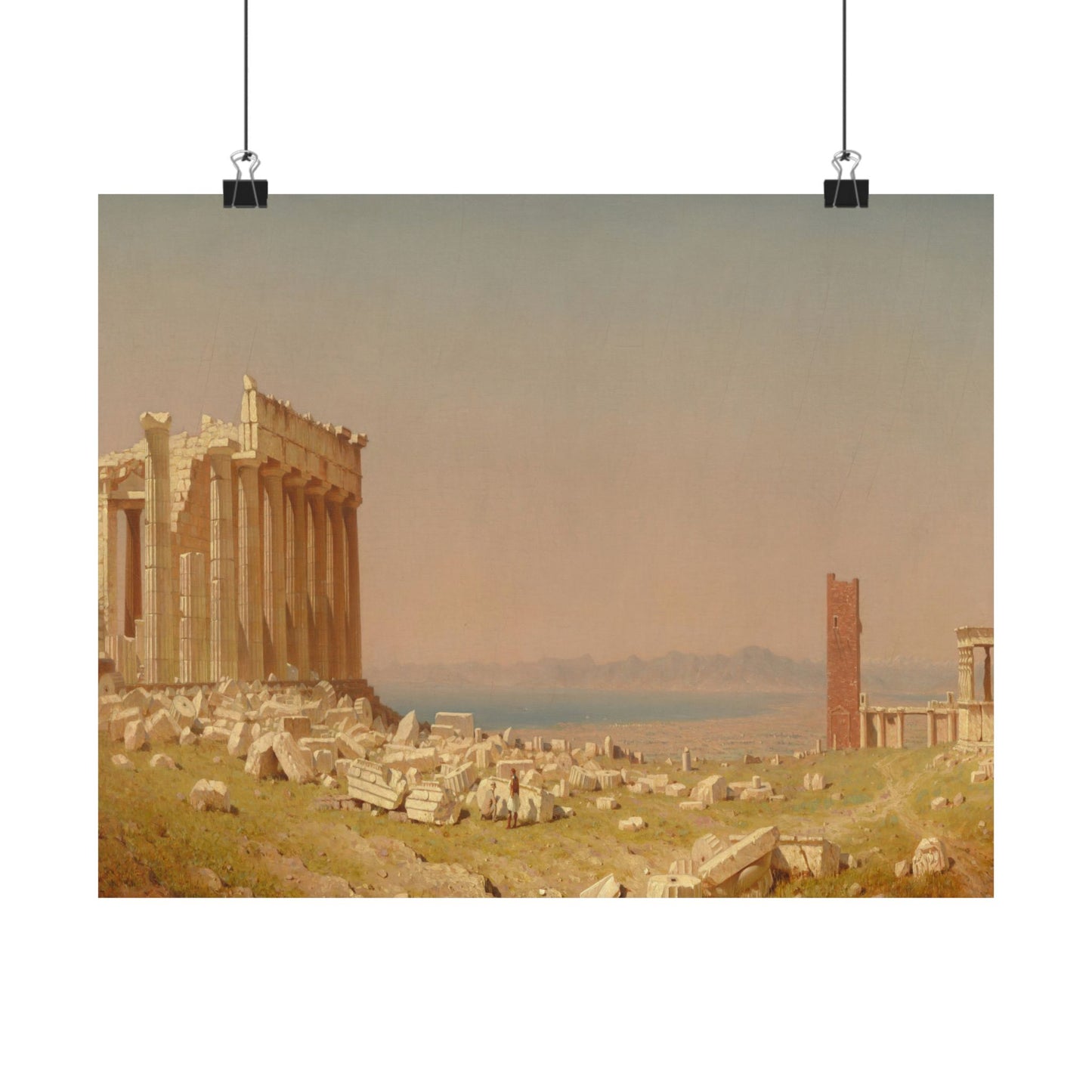 Gifford, Sanford Robinson - Ruins of the Parthenon  (1880) - Satin Posters
