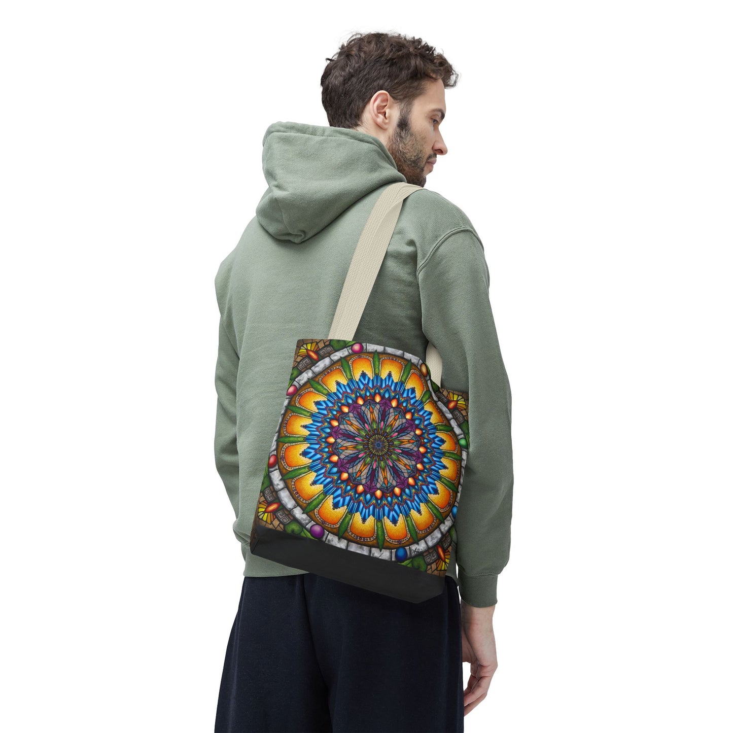 Pacio, Adam - Emerald Arrows Mandala - Tote Bag