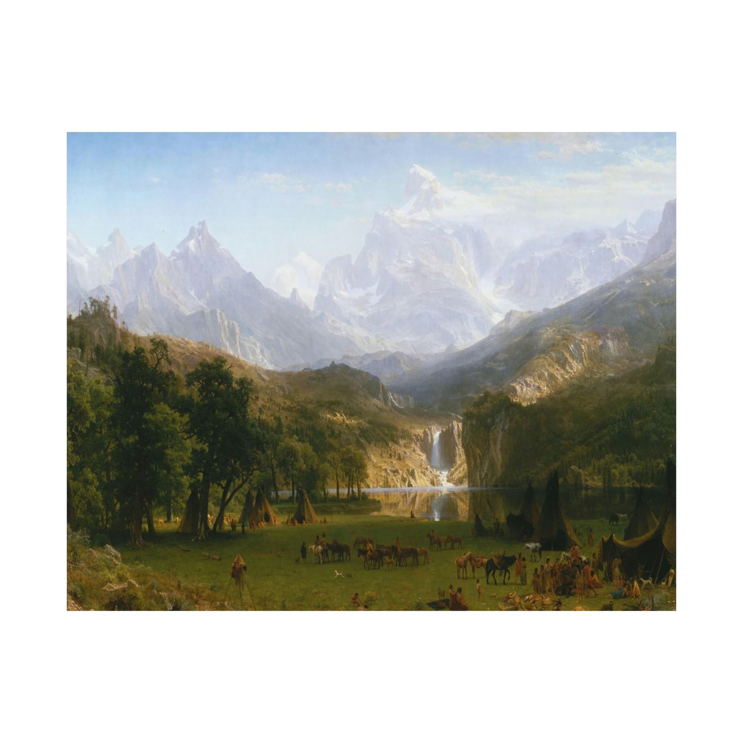 Bierstadt, Albert - The Rocky Mountains, Lander’s Peak (1863) - Satin Posters