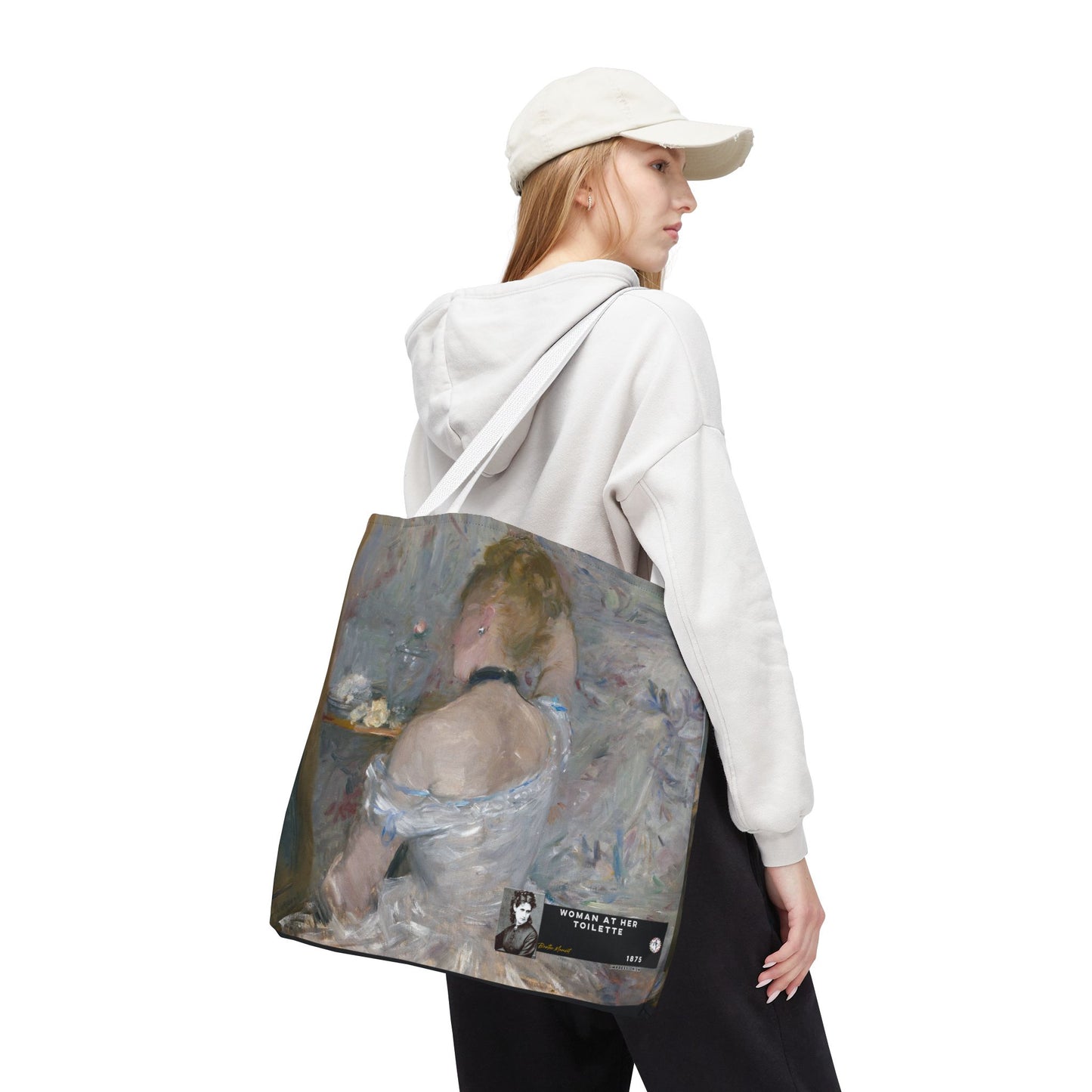 Morisot, Berthe - Woman at Her Toilette (1880) - Tote Bag