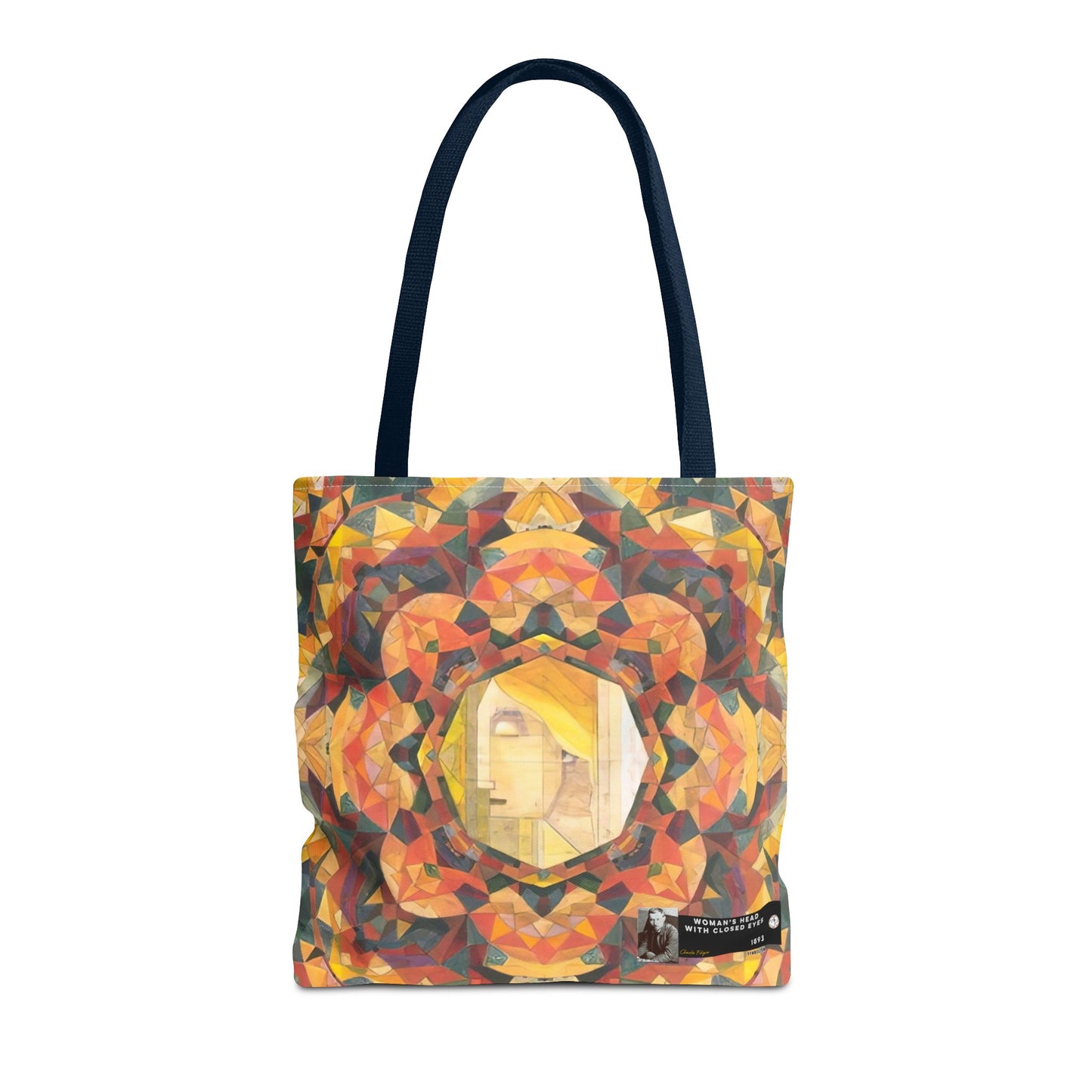 Filiger, Charles - Woman’s Head with Closed Eyes (1893) - Tote Bag