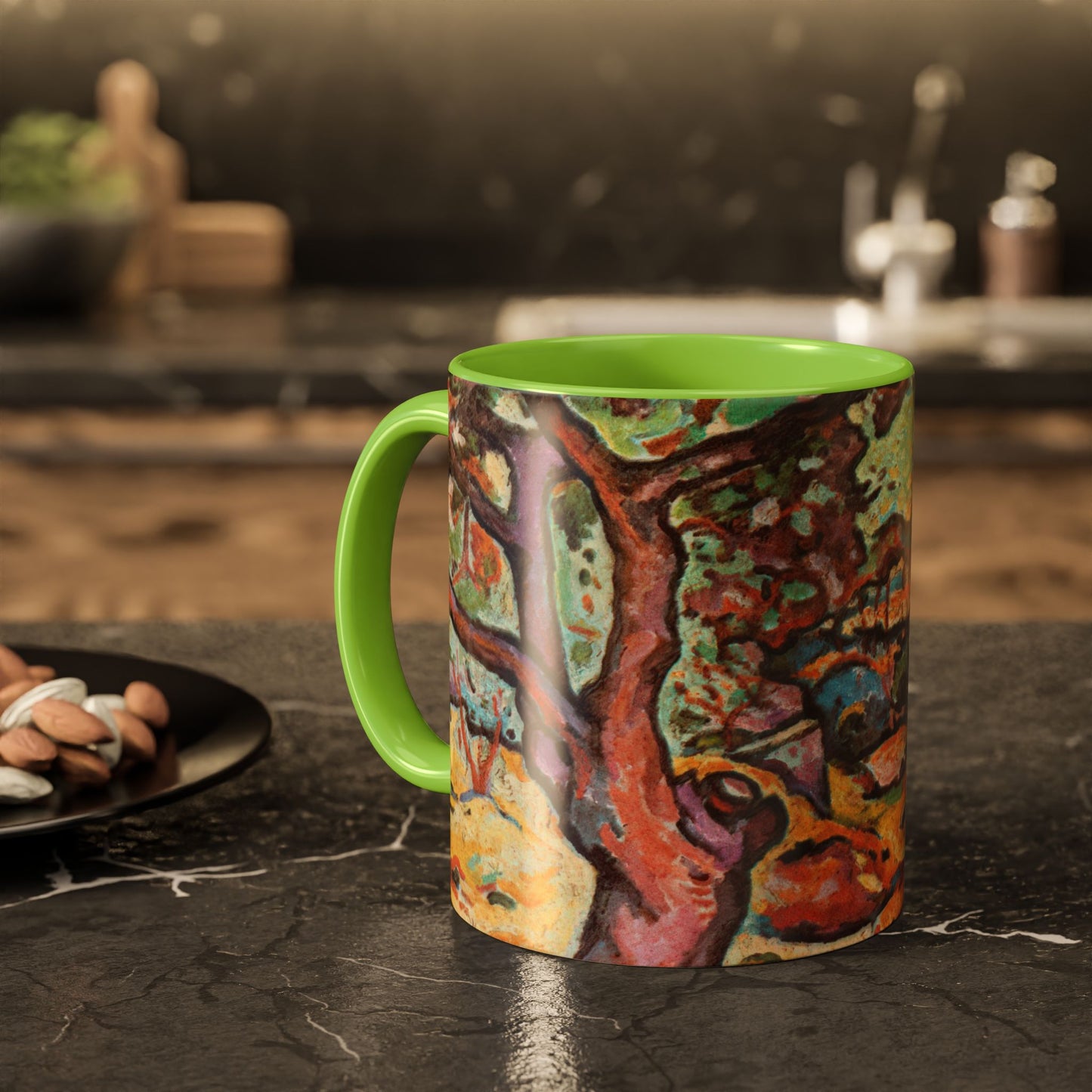 Braque, Georges - Olive Tree near L'Estaque (1906) - Colorful Accent Mugs