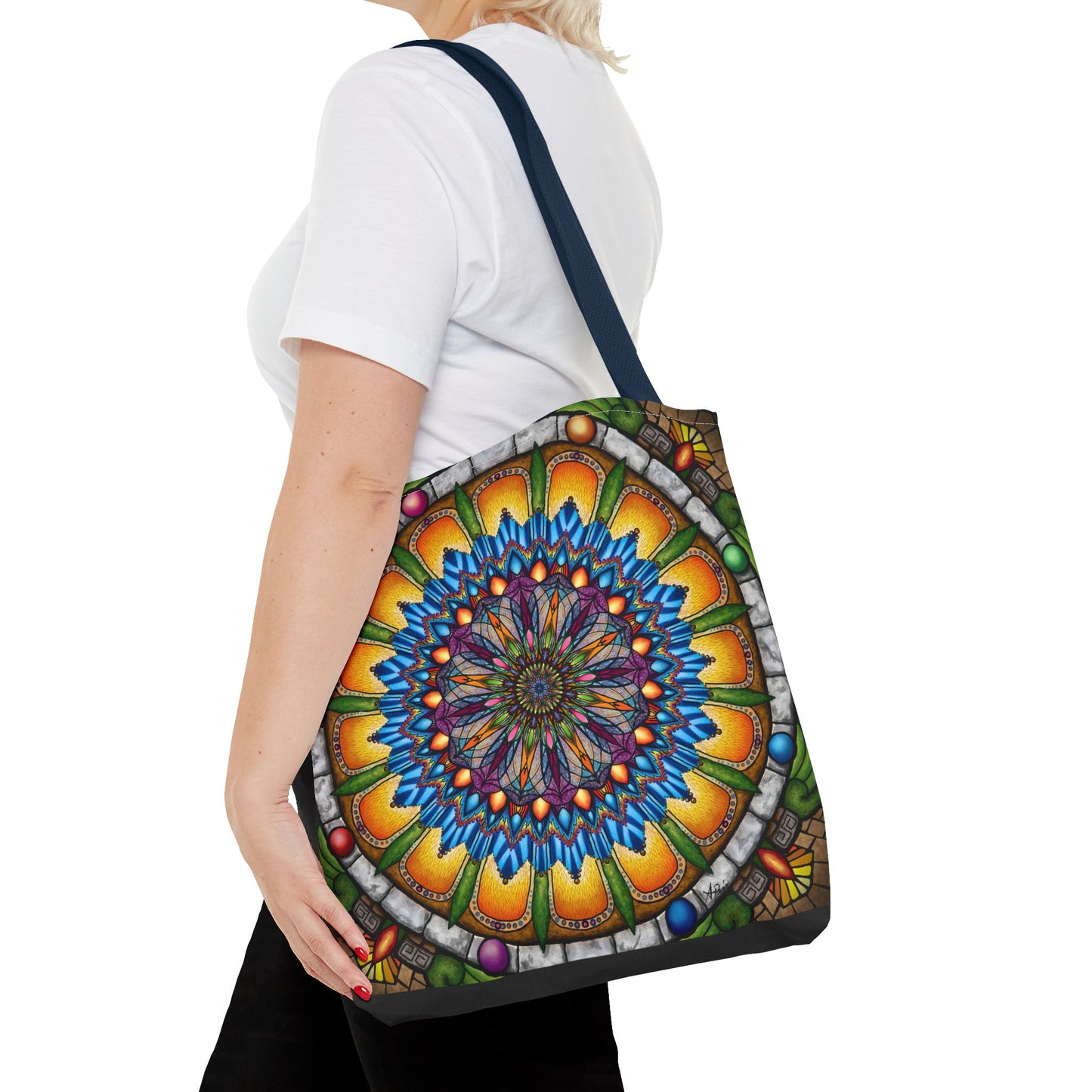 Pacio, Adam - Emerald Arrows Mandala - Tote Bag