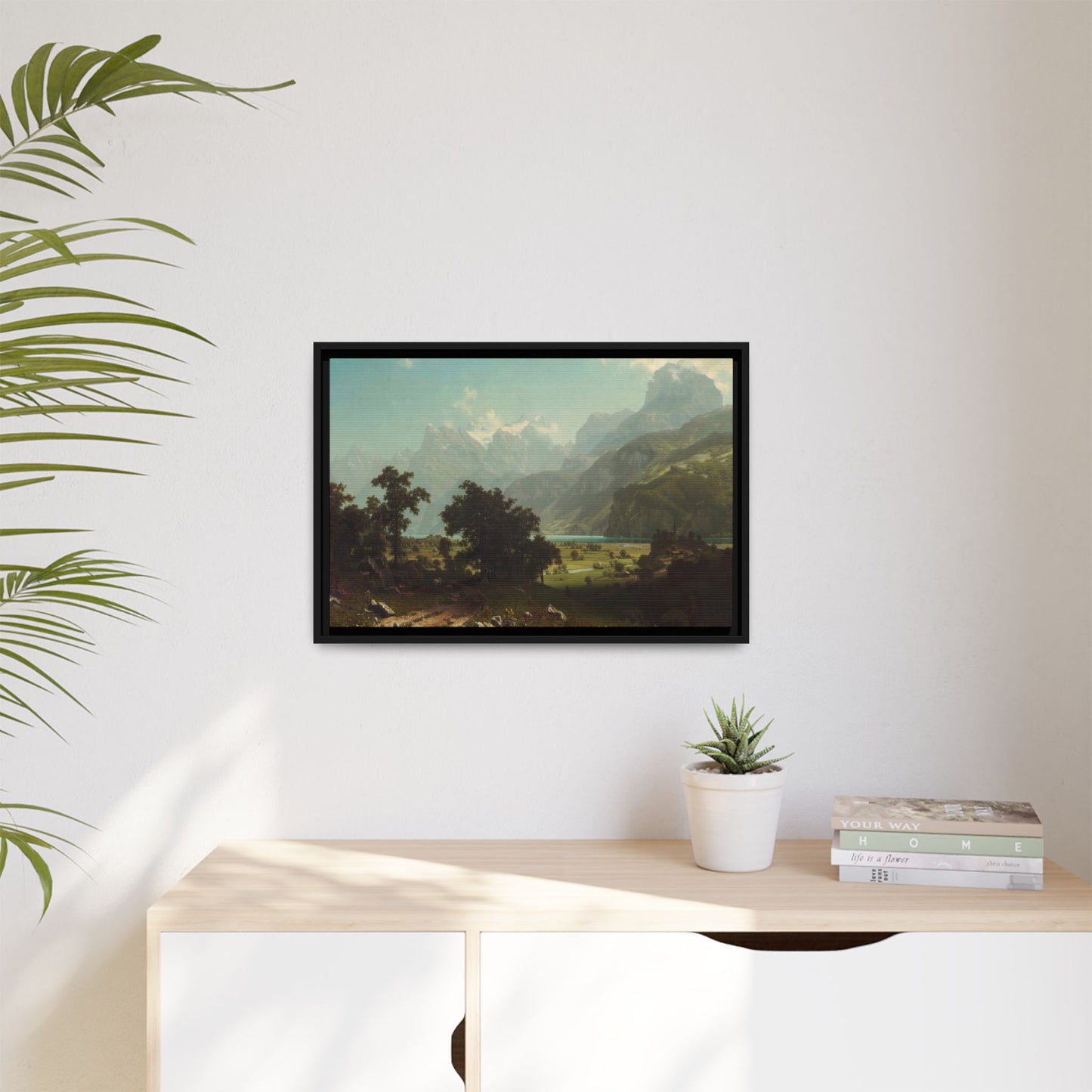 Bierstadt, Albert - Lake Lucerne (1858) - Matte Canvas, Framed