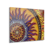 Solar Disc Mandala - Acrylic Block