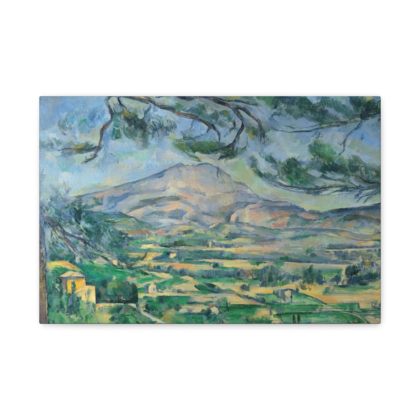 Cézanne, Paul - Mont Sainte-Victoire with Large Pine (1887) - Canvas Block, unframed